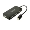 Micro USB OTG 4 Port HUB Adapter Cable For Smartphone Tablet High Speed Black White 1