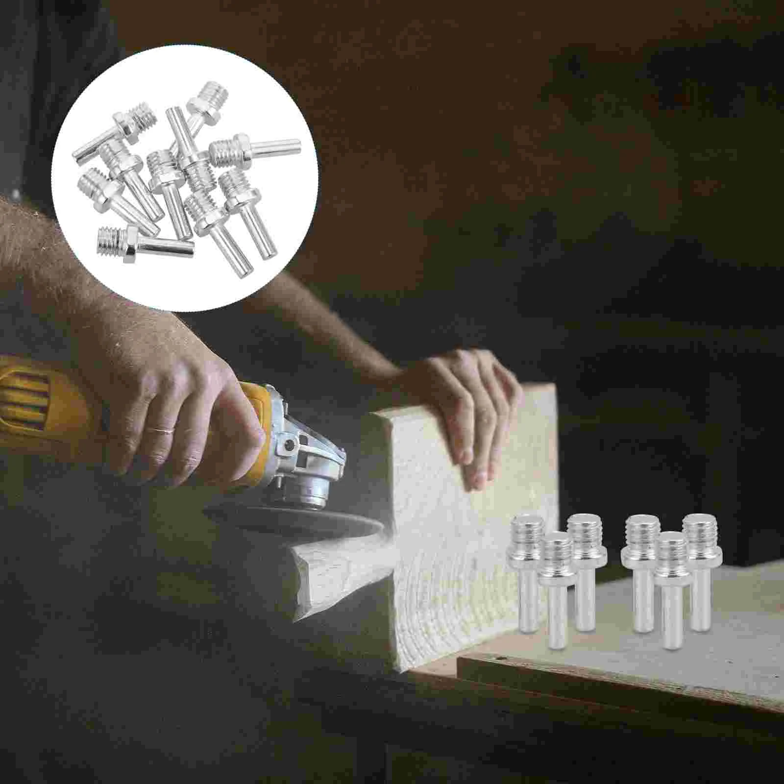 10 Pcs Angle Grinder Connecting Rod Polishing Tool Connection Extension Universal Adapter Machine for Attachment