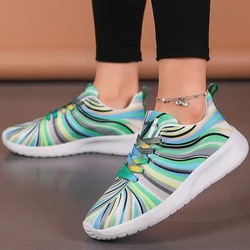 Women's Colorful Fashion Sneakers - Stylish Casual Sports Shoes - 38 (Green)