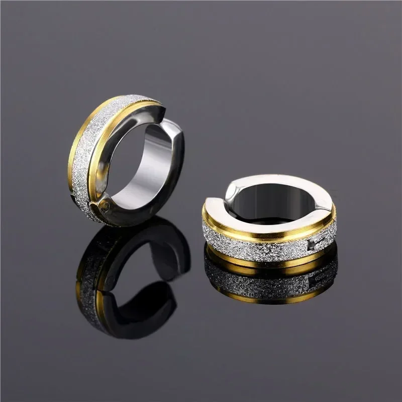 Simple Circle Stainless Steel Hoop Earrings Women Men Exquisite Unisex Clip on Earring Fashion Punk Jewelry Accessories hoop earrings ear clip earrings clip earrings ear clip ear accessories 1pc