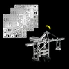 3D Metal Puzzler Engineering vehicle CRANE model KITS Assemble Jigsaw Puzzle Gift Toys For Children 5