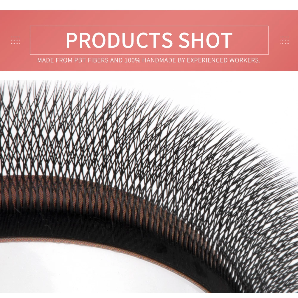 5D W-Form Wimpernverlängerung C D Curl 8–12 mm natürliche künstliche Nerzwimpern vorgefertigte Volumenfächer falsche Wimpern – Detail 7