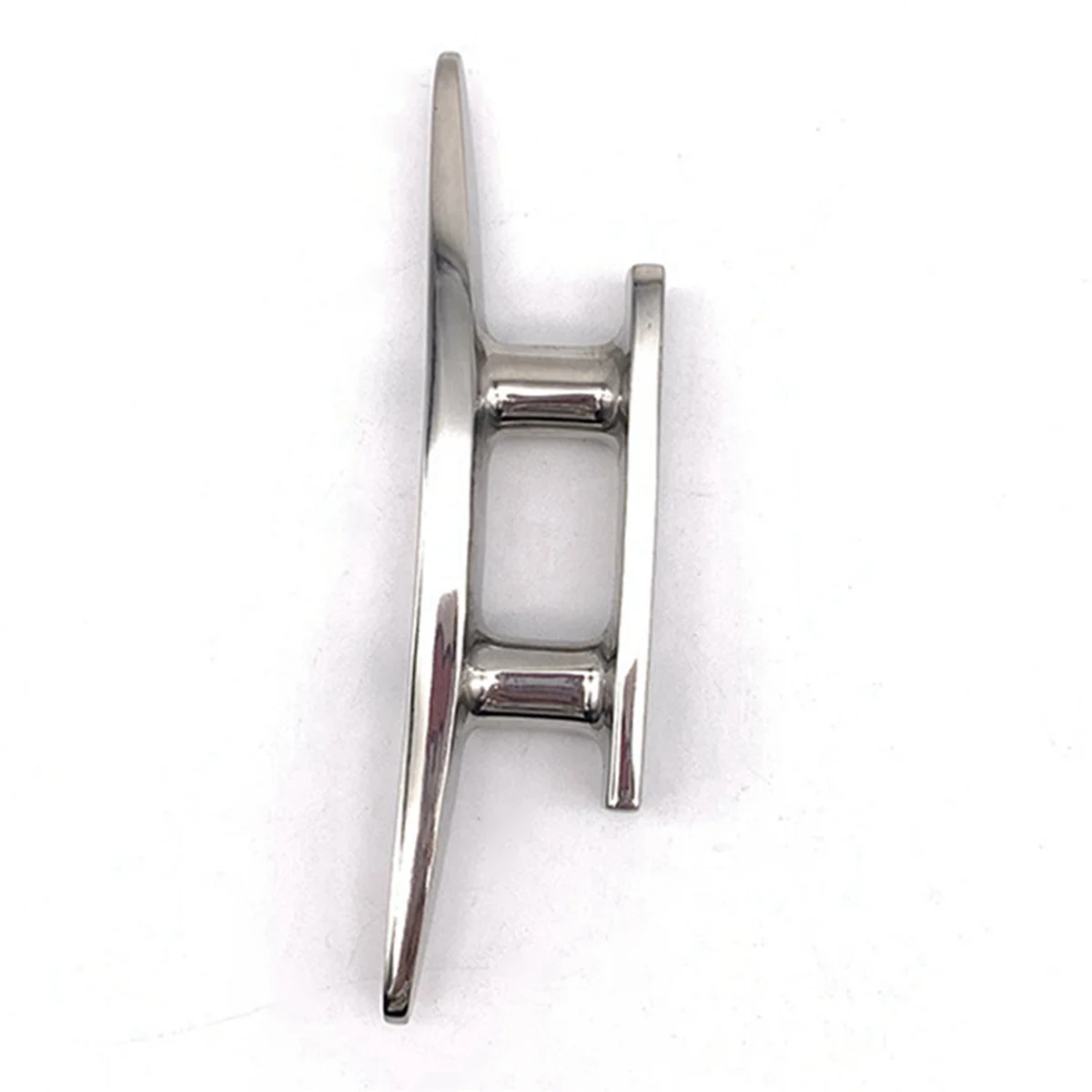 BAAU 4X 316 Stainless Steel Polished Combo Mooring Cleat 2 Hole Hardware Boat Cleats for Marine Boat Deck Rope Tie Yacht