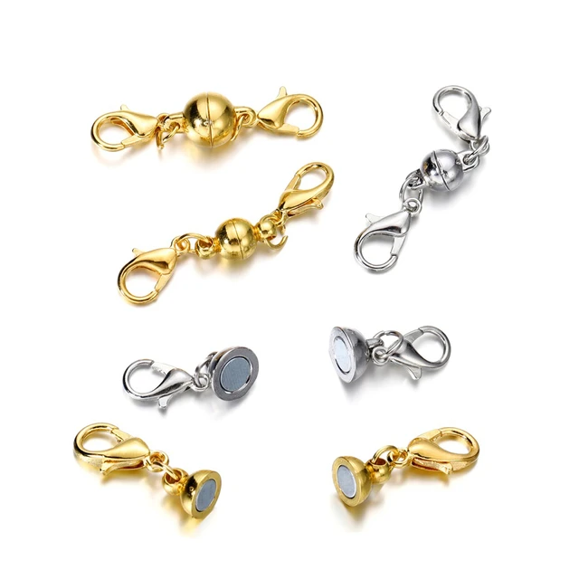 Lock Diy Jewelry Magnetic Necklace Clasps For Necklace Bracelet With  Extender Chains Magnetic Necklace Extenders - Jewelry Findings & Components  - AliExpress