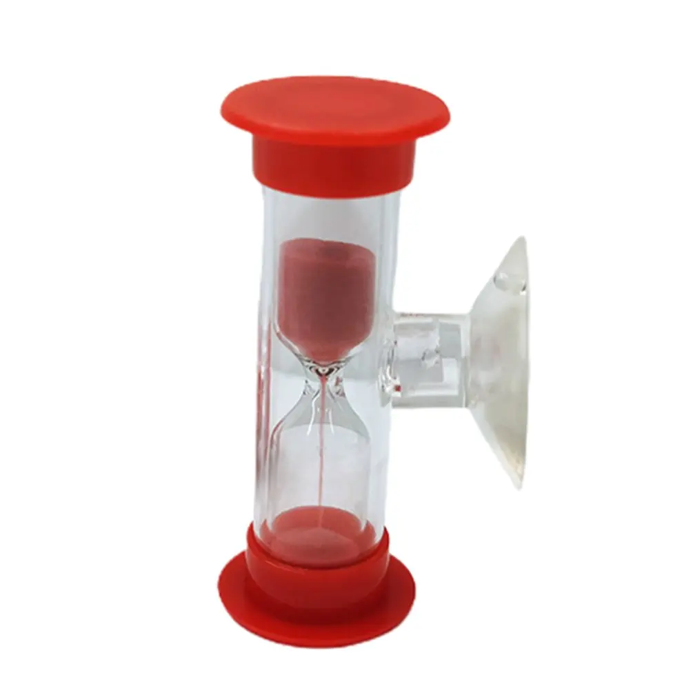 Zahnbürsten-Timer Sanduhr Für Kinder | 3 Minuten, Violett | Mit Saugnapf Fürs Badezimmer