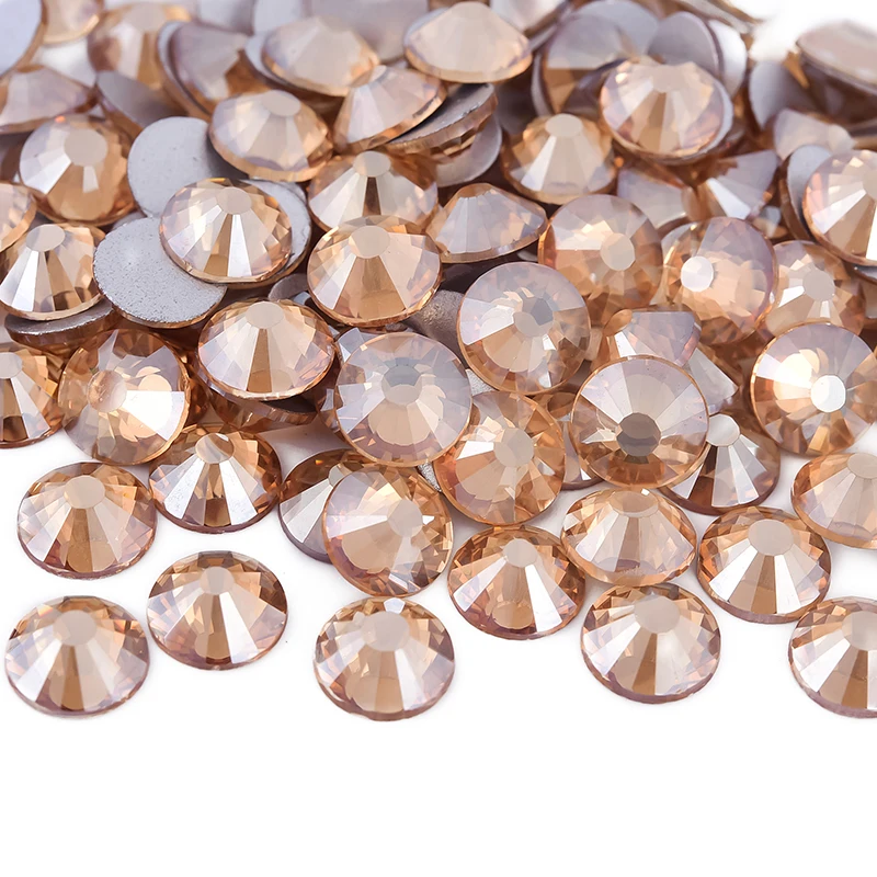 Description Picture 4 of itemOleeya 8mm ss40 Round Glass Non Hotfix Rhinestones Flatback Glitter Crystal in Bulk Package For for DIY Nail Garment Decoration