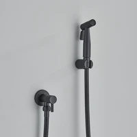 Brushed Gold มือถือห้องน้ํา Bidet Sprayer สแตนเลส Bidet ฝักบัวสุขอนามัยผนังห้องน้ํา Bidet Sprayer เย็นน้ํา 3