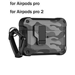 Magnetic Secure Lock Shockproof Protective Case for Airpods pro (Grey)