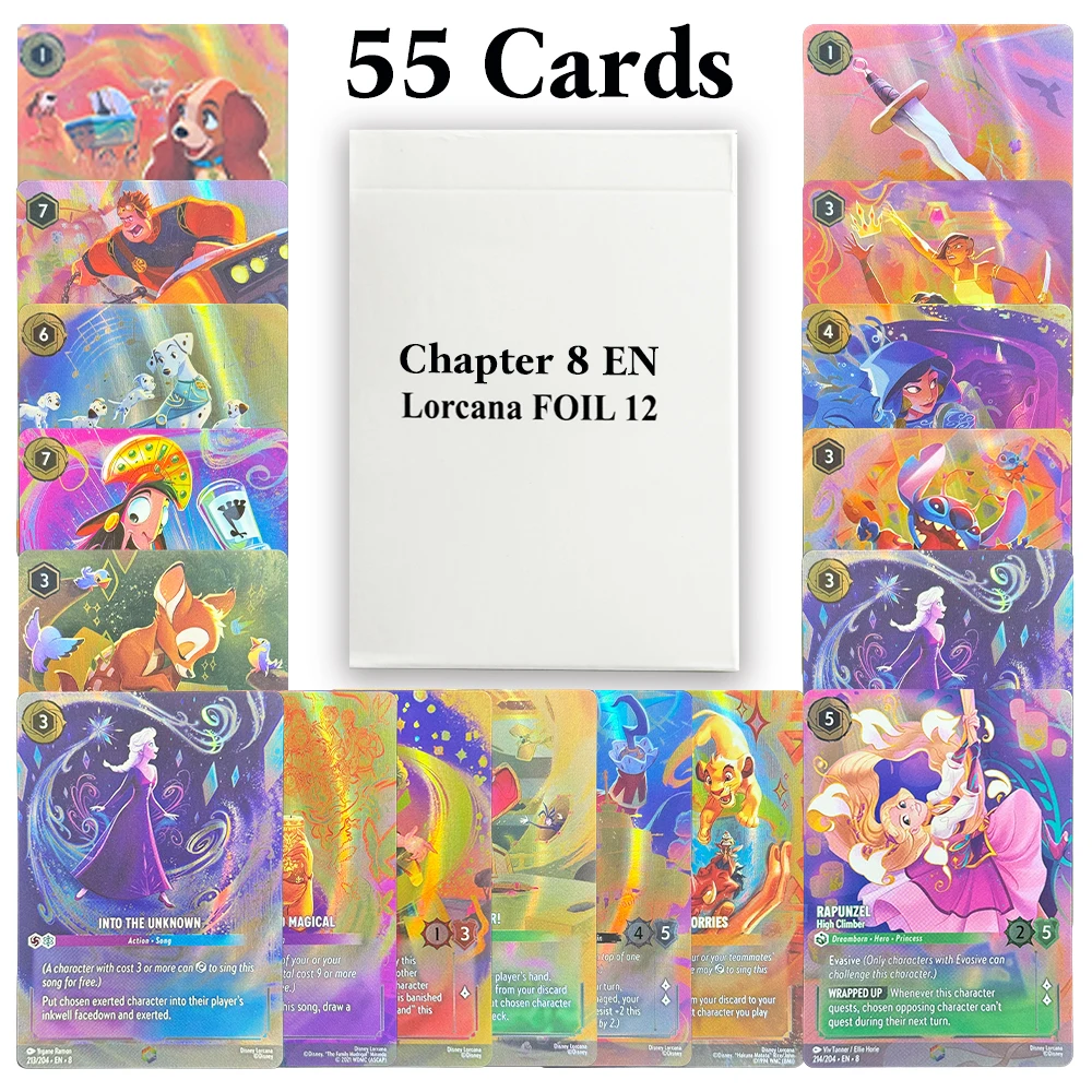 Lorcana Enchanted Foil Whole Set (55Cards/Set) Chapter 8