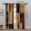 2pcs, Popular Curtains 2D print Contemporary Abstract Black and White Versatile Polyester Fabric (without rod) Stuff Clearance 5