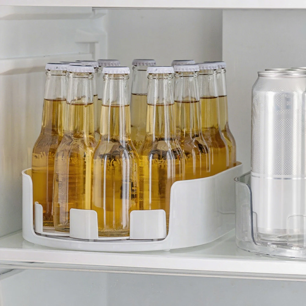 Kitchen Bottle Storage Rack for Bathroom Cabinet Fridge Vanity (Star White)
