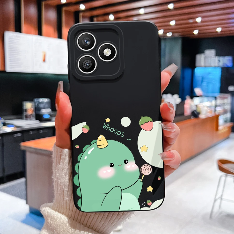 Line Love Print Shockproof Silicone Phone Case Cover