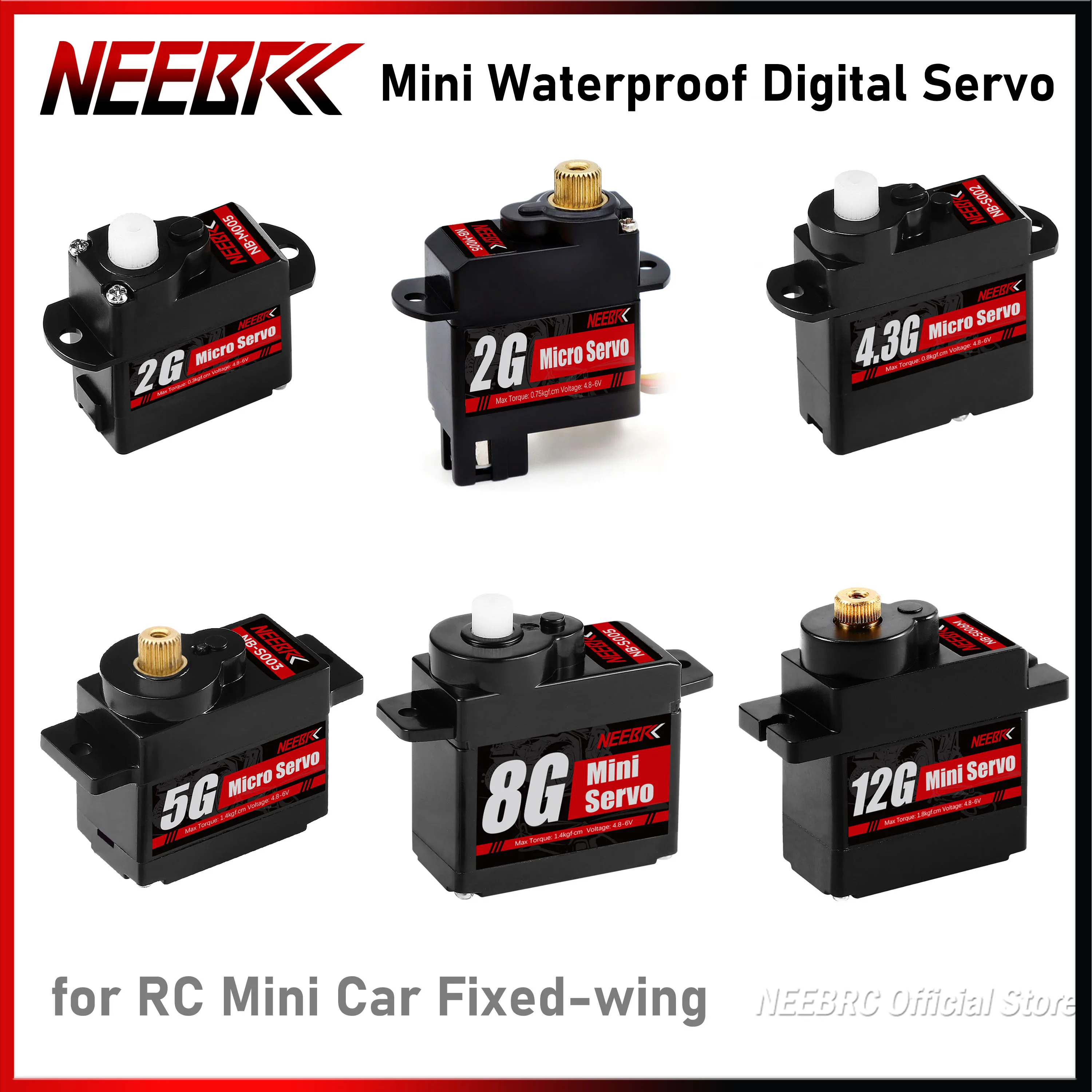 High-Performance Mini Waterproof Digital Servo for RC Vehicles and Robotics