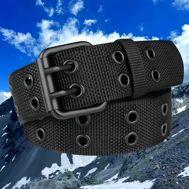 New Men Breathable Nylon Fabric Belt outdoor sport Belt Pin Buckle Trousers Jeans Belt Men Tactical Belt