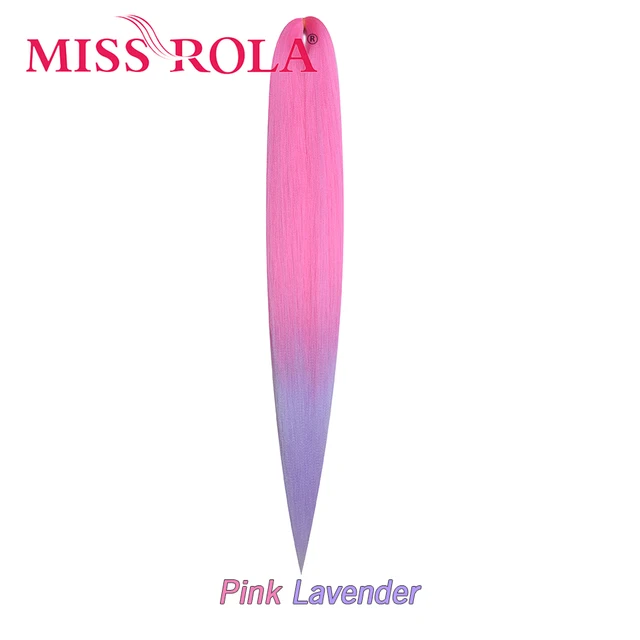 Miss Rola Synthetic 28Inch 100G NEW COLORS Hair Extension Yaki Straight Jumbo Braiding Hair Pre-Stretched Braid Kanekalon Hair 6/613