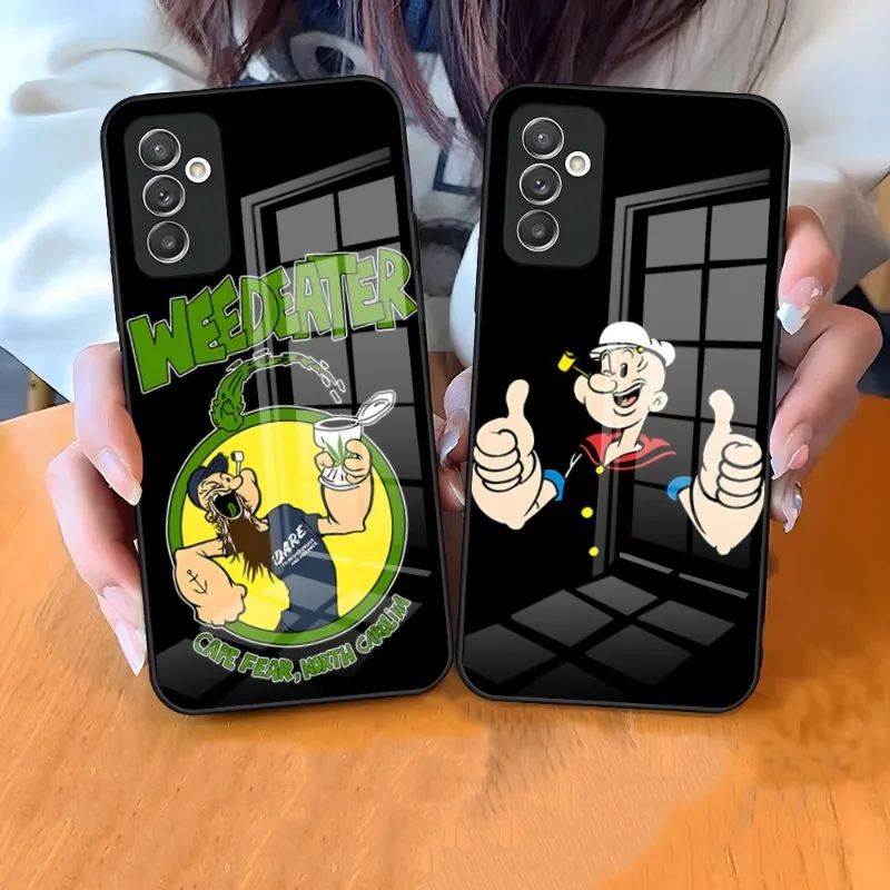 Custodia Per Telefono Con Spinaci Popeye Per Samsung S23 S21 S30 S22 S20 S9 S10E Note 20 10 Ultra Pro Plus Cover In Vetro Temperato