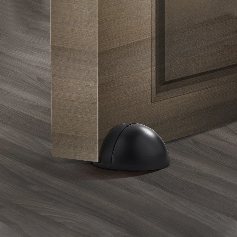 Door Stopper Silicone Door Stopper Magnetic Door Stopper Door Stopper Bumpers Mandodle stainless steel non perforated sticker hidden non-magnetic rubber door stopper door lock protector