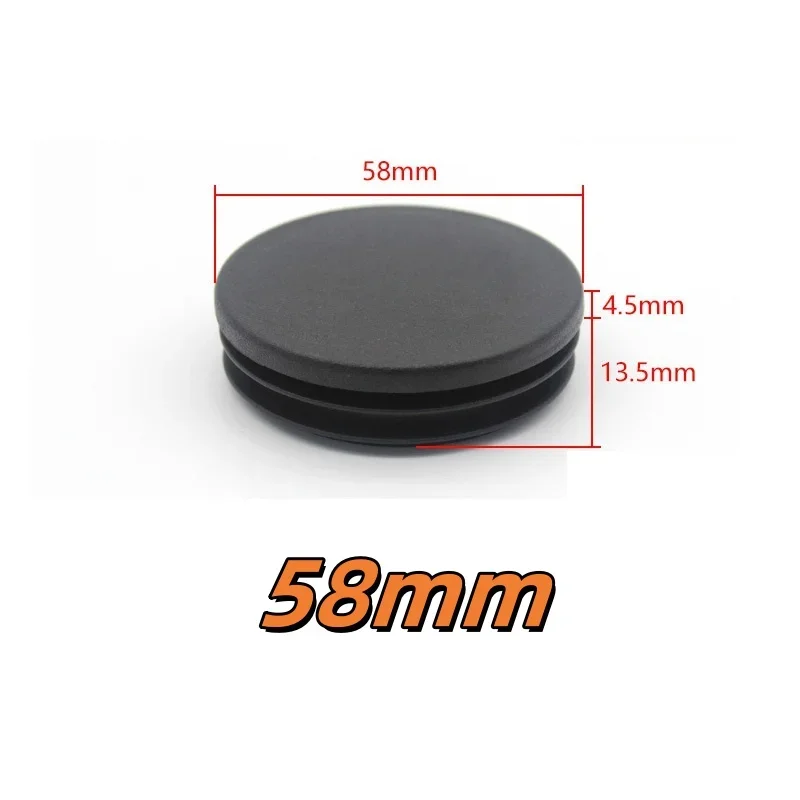 Round Plastic Blanking End Cap 12mm-100mm Round Pipe Plug Furniture Leg Caps Black Plastic Blanking Caps Chair Non-Slip Foot Pad