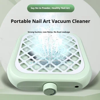 Aspiratore di Polvere per Unghie, Macchina per Manicure con Filtro, Potente Aspirazione e Funzionamento Silenzioso per la Cura delle Unghie