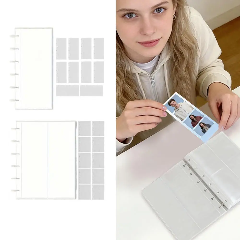 Transparentes Foto-Streifalbum, schützendes Erinnerungsalbum für Fotos, durchsichtige Hüllen, Erinnerungsbuch zum Präsentieren und Sammeln von Paar-Erinnerungen – Detail 6