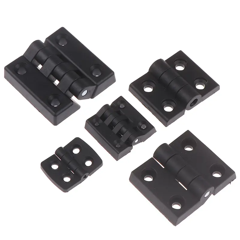 Bisagras pequeñas de plástico negro, Mini rodamiento de puerta, tope de  gabinete, cajón, caja de joyería, bisagra ABS para herrajes de muebles, 1PC  - AliExpress