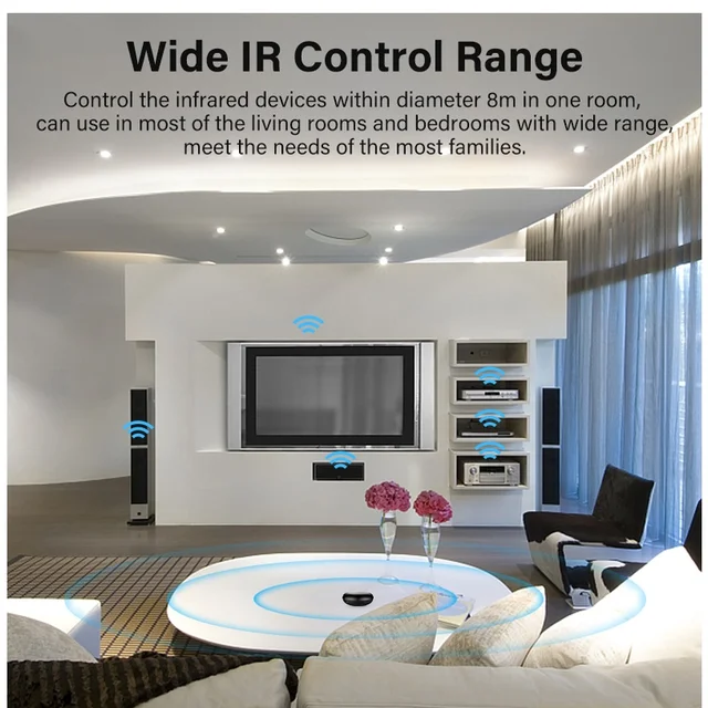 WiFi IR Control Hub Wireless Remote Control Via Smartlife Tuya APP Smart Home Blaster Infrared Work With Google Alexa Home 6