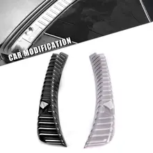 

2Pcs Trunk Sill Guard Double-sided Tape Scratch-resistant Stainless Steel Anti-rust Rear Trunk Sill Protector for Tesla Model3 2