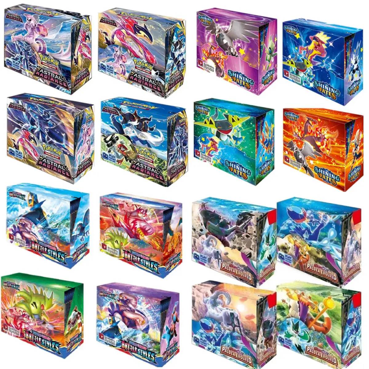 

Pokemon 360 324Tcg, движущиеся небеса с астральным хлорлингом, серебряный, пальдин, FATES Sun Moon Fusion Bri Esk, коллекционная игра, карточная игрушка