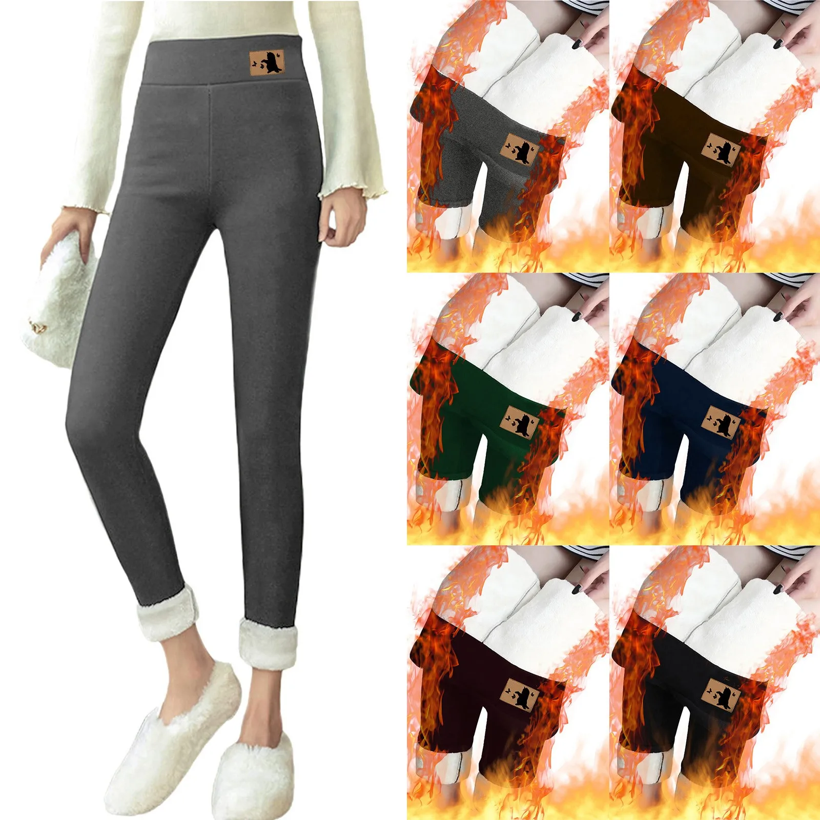 

Winter Leggings Women Pantyhose Skin Effect Thermal Stockings Woman Translucent Plush Sock Pants Himere Leggins Lambwool Leggins