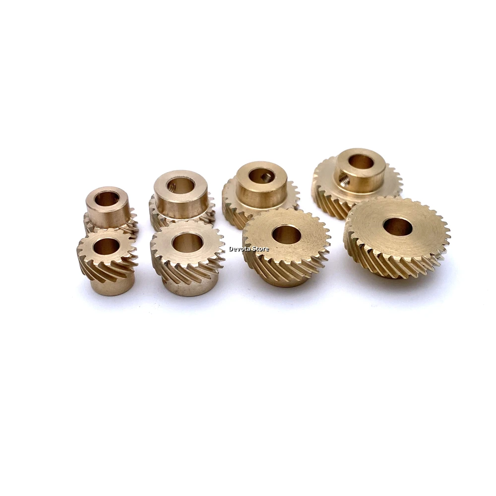 Precision 0.5M 10T-30T 45 Degree Left-Handed Helical Gear Staggered Angler Gear Set DIY GOOD Parts