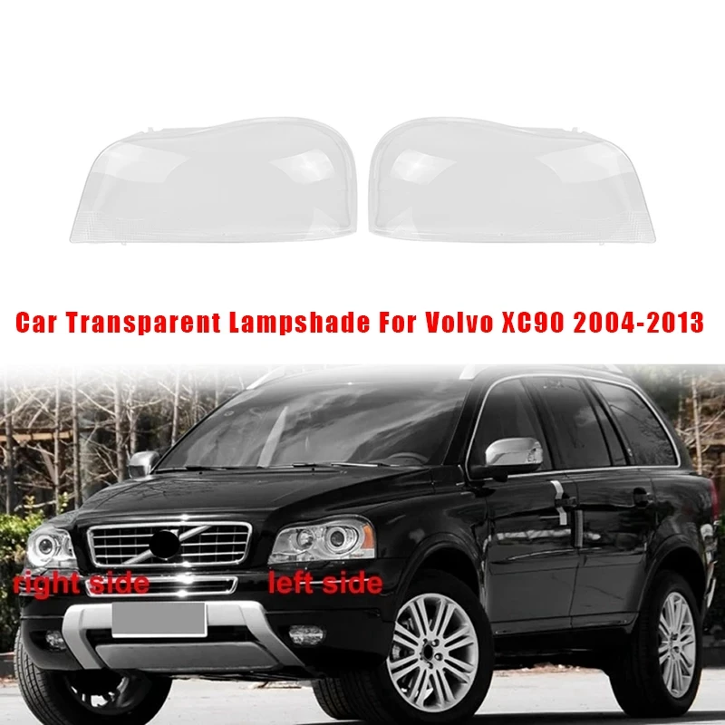 透明な車のヘッドライトカバーランプシェードヘッドライトランプシェードシェルカバーレンズfor-volvo-xc90-2004-2013