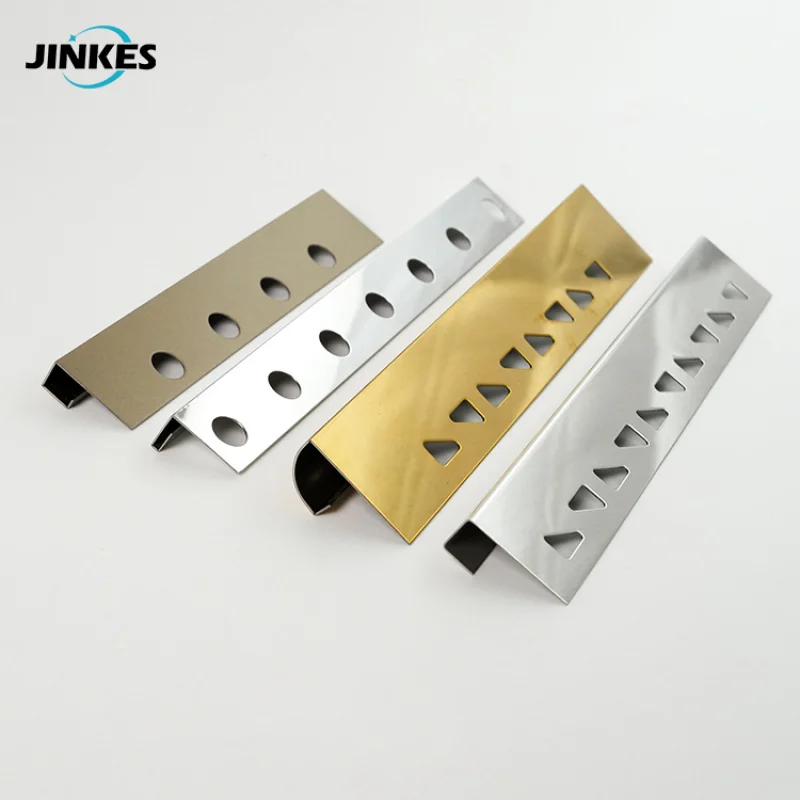 custom.201/304 rose brushed stainless steel baseboard flatstrip