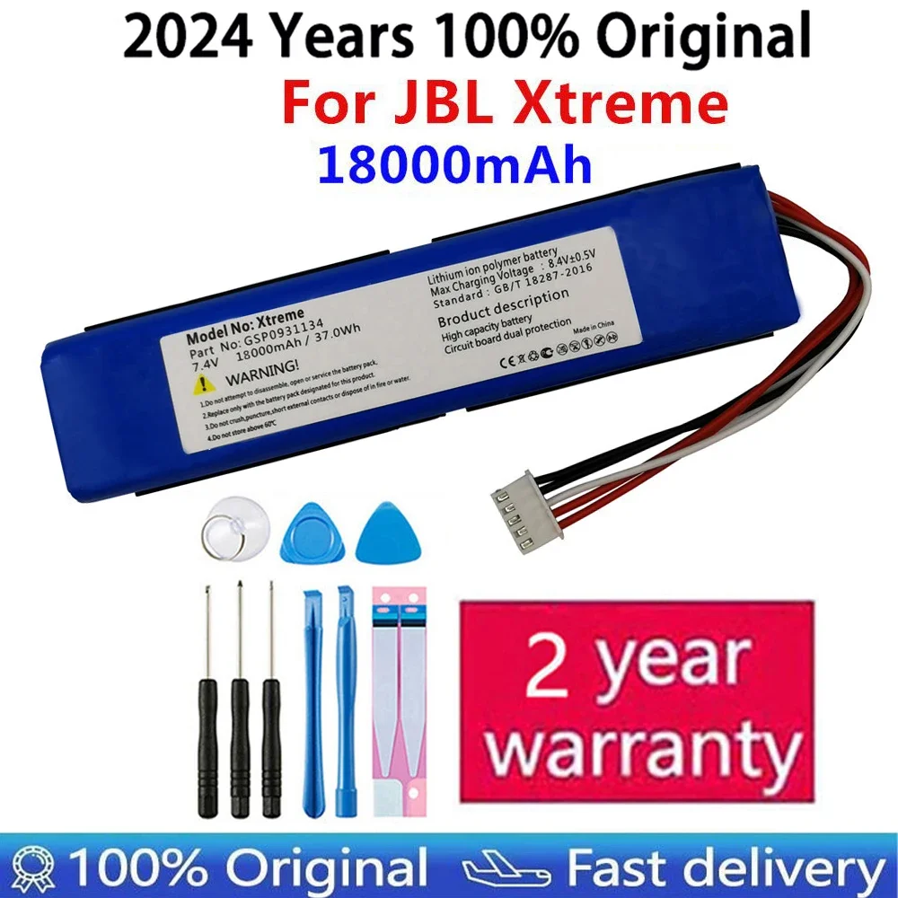 

100% Оригинальный Новый 7,4 V 18000mAh GSP0931134 перезаряжаемый беспроволочный динамик аккумулятор для JBL XTREME 1 xtreme Замена + Инструменты