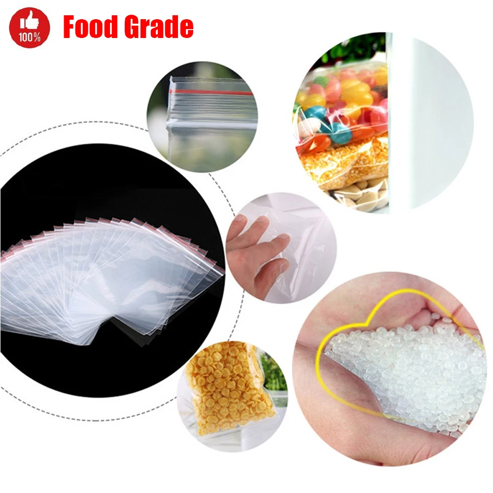 Small Zip Lock Plastic Bags Reclosable Transparent Food Vacuum Storage Bag Clear Ziplock for Candy Jewelry Packing Bag Wholesale - Image 4
