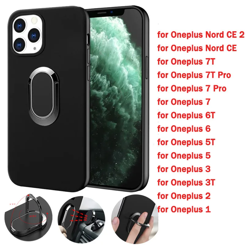 Аксессуары для Oneplus Nord CE 2 7T 7 Pro 6 6T 5 5T 3 3T 1 кольцо 360 градусов с чехлом-держателем