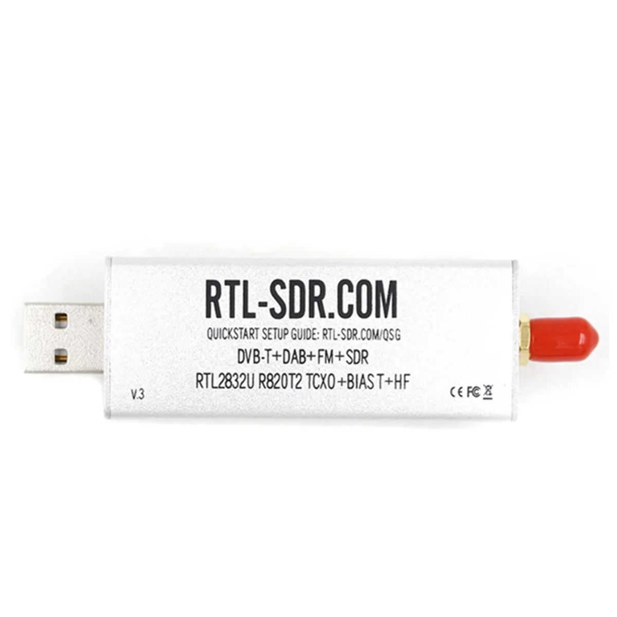RTL-SDR ٱ Ʈ   ù, V3 R820T2 RTL2832U 1PPM TCXO SMA RTLS SDR