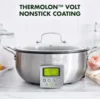 6QT Electric Skillet, Sear Saute Stir-Fry Cook Rice, Healthy Ceramic Nonstick, Dishwasher Safe Parts, Easy-to-use LED Display 2