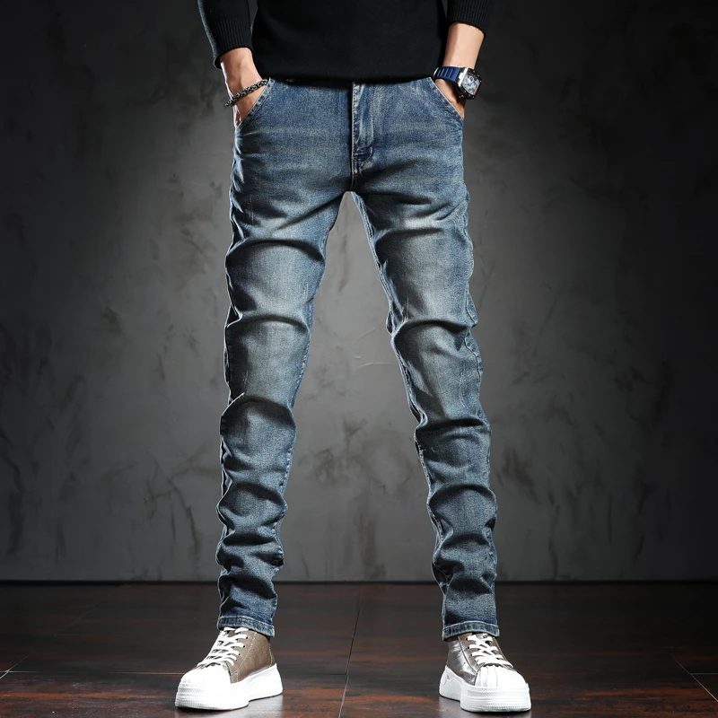 Black Slim Denim | Denim Jeans | Denim Pants - Quality Black Blue Skinny  Jeans Men - Aliexpress