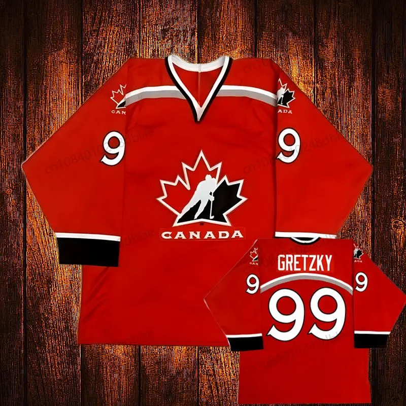 Ice Hockey Jerseys Vintage 2014 1998 Wayne Gretzky Yzerman Sidney Crosby Canada Embroidery Hockey Jersey Youth Kids Adult Any Size