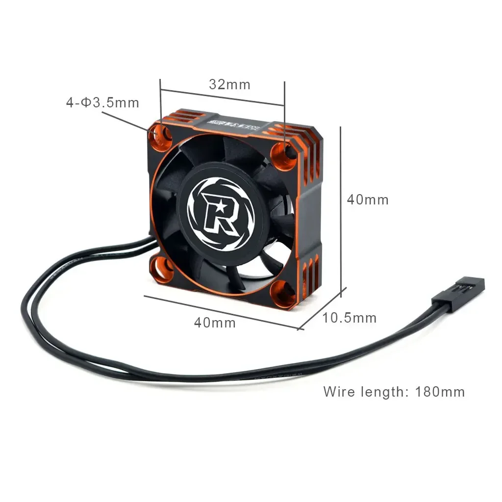 High-Performance Metal Cooling Fan for RC Vehicles - Enhanced Airflow Technology