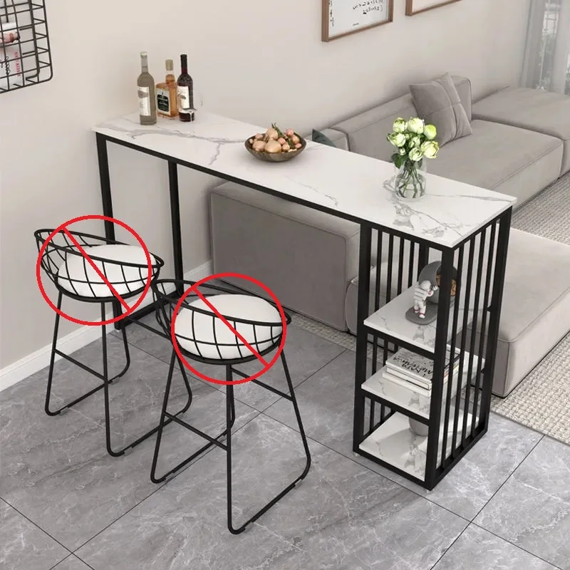 壁掛けカクテルテーブル ブラックロックスラブフィンシュトップ