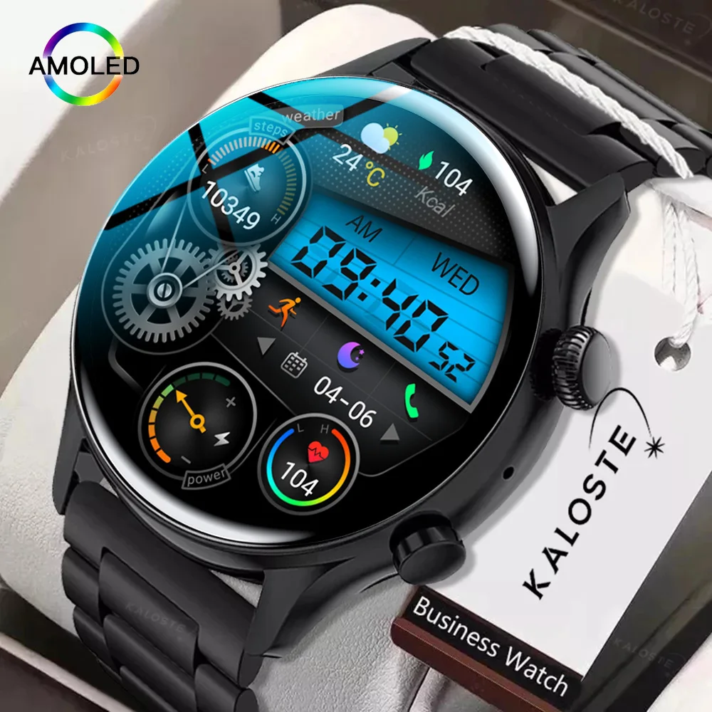 2022 Nfc Bluetooth Call Smartwatch Men Amoled Always Display Sports