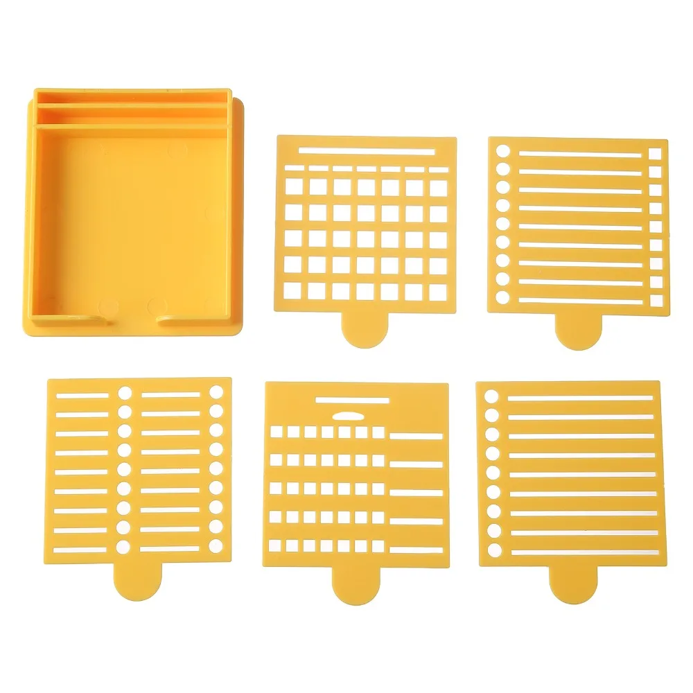 Enhanced Sticky Note Organizer Set with Stencil Templates