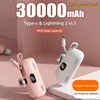 Mini Portable Power Bank 30000mah Capsule Mobile Power Supply Emergency External Battery Fast Charger For Type-c Iphone 2025 1