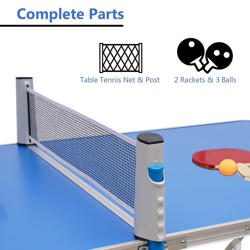 Klapptisch Tennisspiel Tischset Indoor Outdoor Tennistisch Ping Pong Sportspiel Ping Pong Tisch mit Netz – Detail 3