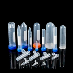 0.1-100ml Sizes Laboratory Plastic Centrifuge Tube Vial Microcentrifuge micro tube Screw and Snap Caps Lab Containers