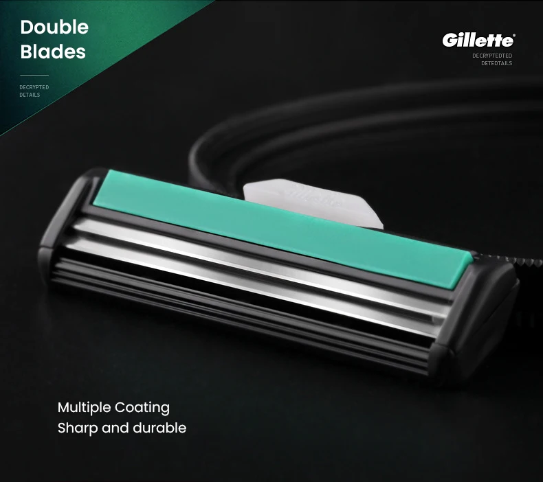 Gillette Vector 2 Rasierklingen-Nachfüllpackung 2-Schicht-Rasierklingen-Set – Detail 2