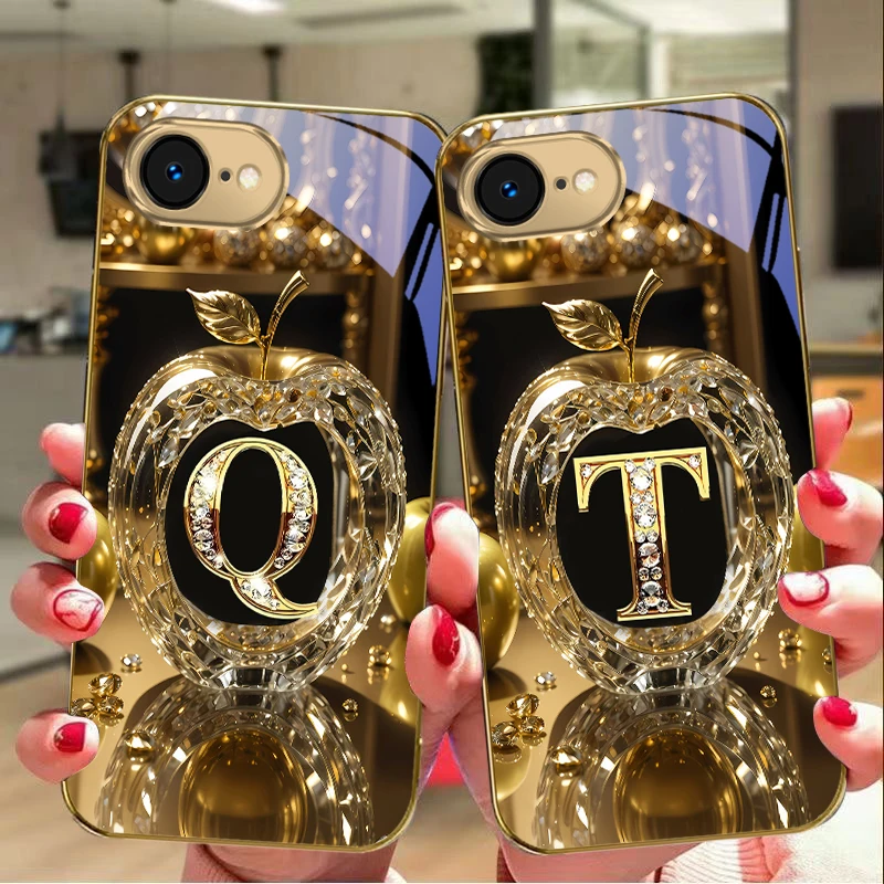Exquisite Luxury Gold Glass Phone Case