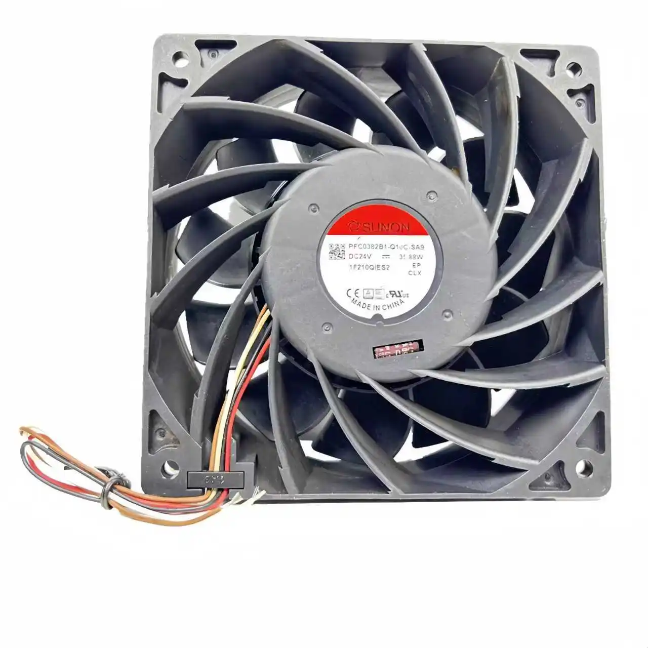 SUNON PFC0382B1-Q10C-SA9 120x120x38mm DC 24V 35.88W 산업용 냉각팬, 높은 풍량, 듀얼 볼 베어링 고속