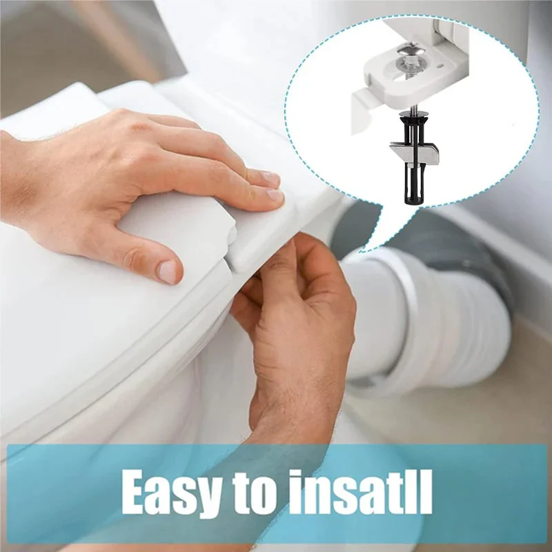 1pcs Heavy Duty Toilet Seat Fastener Bolt kit Stainless Steel Tank Toilet Bolt Hinge Screw Retractable Toilet Cover Bolt Kit
